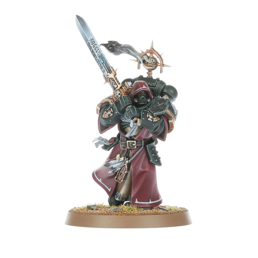 Warhammer 40K Dark Angels Inner Circle Companions – 3 Elite Melee Veterans Miniatures with Calibanite Greatswords, Customizable Poses & Transfer Sheet