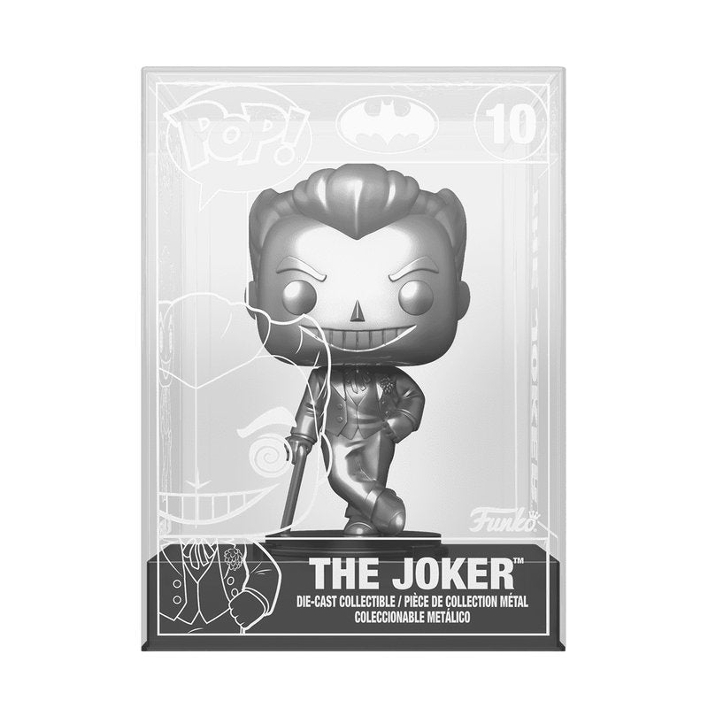 The Joker Funko Pop! DC Batman - Approx. 4.15" Die-Cast Exclusive Collectible Figure #10 with Acrylic Case