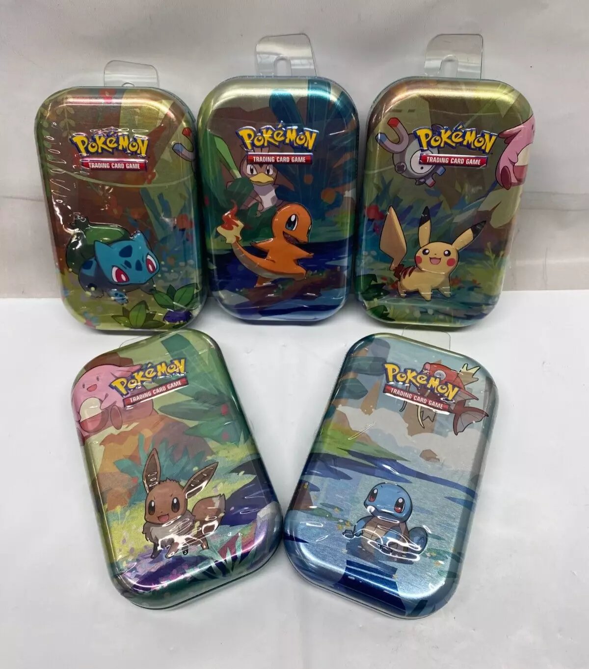 Pokémon TCG: Kanto Friends Mini Tin – 1 Random Collectible Tin (Sold Separately)
