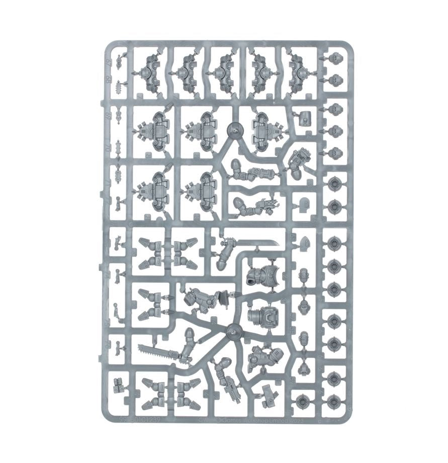 Warhammer 40K Assault Intercessors with Jump Packs - Space Marine Airborne Assault Squad Miniatures - Build 5 Jump Pack Intercessors with Chainswords
