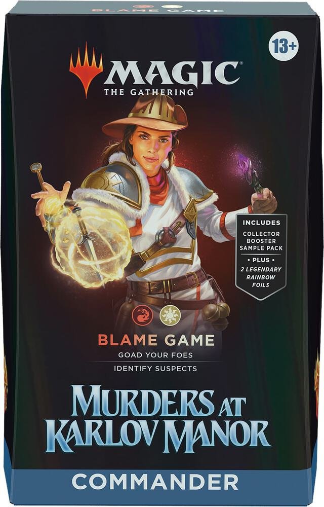 MTG Murders At Karlov Manor Blame Game Commander Deck Magic The Gathering Cards