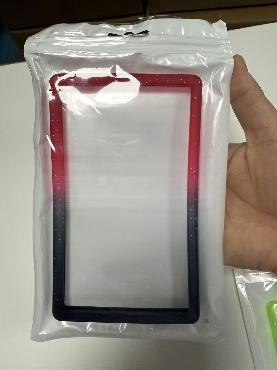 ER Bumper Slab PSA Gradient Red Black Glitter Protective Frame for Graded Trading Card Slabs