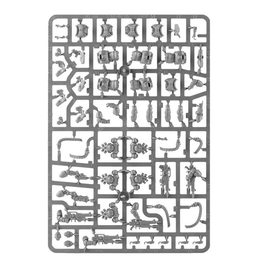 Warhammer 40,000 Space Marines Primaris Hellblasters Squad Miniatures Kit – 10 Multi-Part Plastic Models with Plasma Weapons, Citadel Bases & Transfer
