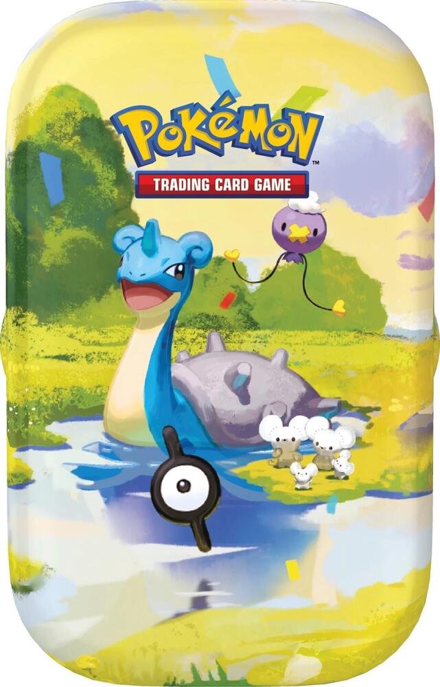 Pokémon TCG 30th Celebration Mini Tin Lapras – 2 Booster Packs, Sticker Sheet, Collectible Pokémon Art Card & Pokémon TCG Live Code Card