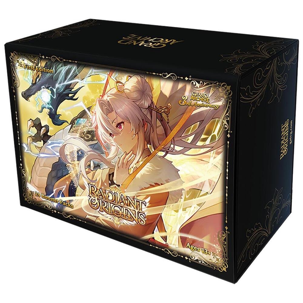 Grand Archive TCG Radiant Origins S9 1st Edition Booster Box | 24 Packs | 481-Card Set | High SR & UR Pull Rates