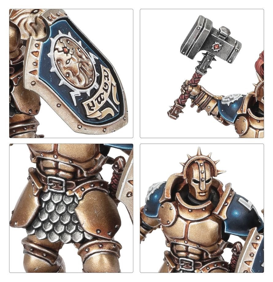 Warhammer Age of Sigmar: Ultimate Starter Set – Spearhead Starter Box with Stormcast Eternals & Skaven, 37 Push-Fit Miniatures, Gaming Mat, Dice &