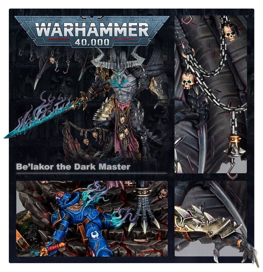 Warhammer Age of Sigmar Be’lakor The Dark Master Miniature Model Kit – Chaos Daemon Prince Collectible Figure for Warhammer Age of Sigmar & Warhammer