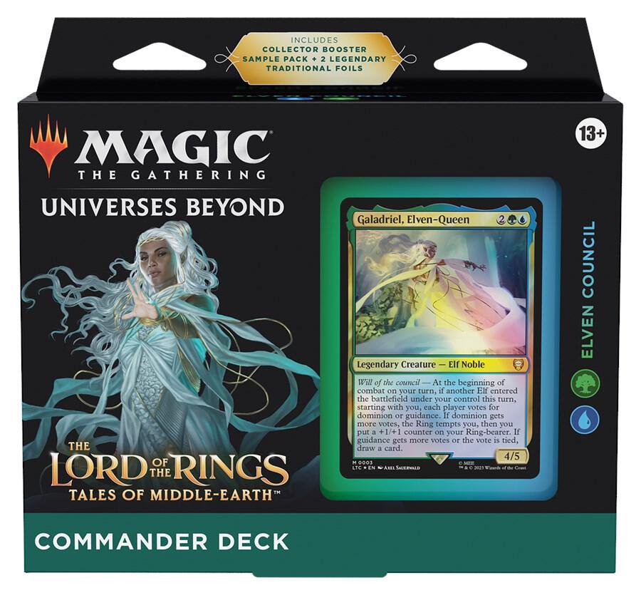 Magic The Gathering LOTR Tales of Middle Earth Commander Deck Elven Council MTG Cards Set
