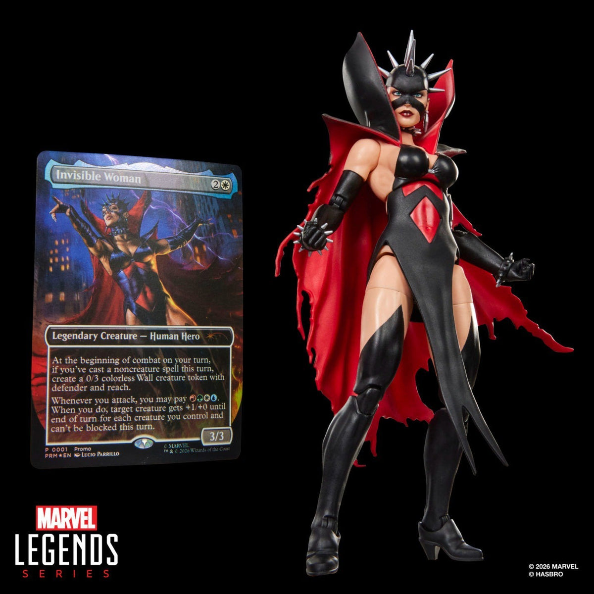 Magic: The Gathering Marvel Super Heroes Malice Sue Storm 6-Inch Action Figure with Exclusive Foil Trading Card, Marvel Legends Collectible Figure