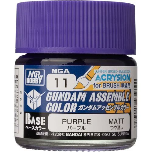 Gundam Assemble Color NGA11 Purple Paint by Mr. Hobby – Premium Acrylic for Gundam Model Kits – Smooth Finish, Vibrant Coverage, Durable Color