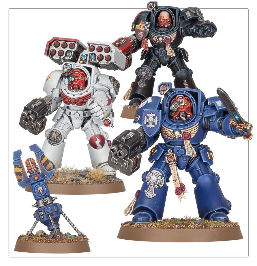 Warhammer 40,000 Space Marines Terminator Squad – 5 Elite Tactical Dreadnought Miniatures Plastic Kit