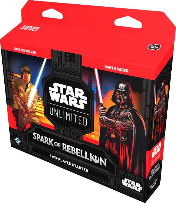 Star Wars Unlimited TCG Sparks of Rebellion 2 Player Starter Deck Luke Skywalker and Darth Vader