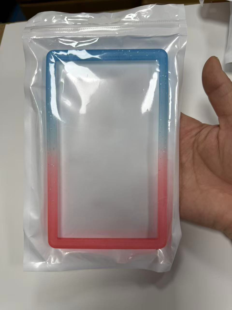ER Bumper Slab PSA Gradient Blue Pink Glitter Protective Frame for Graded Trading Card Slabs