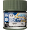 Gundam Assemble Color NGA09 Green Paint for Gundam Model Kits by Mr. Hobby - Acrylic Paint for Gunpla, Armor, Detailing, Perfect Grade & HG Gundams