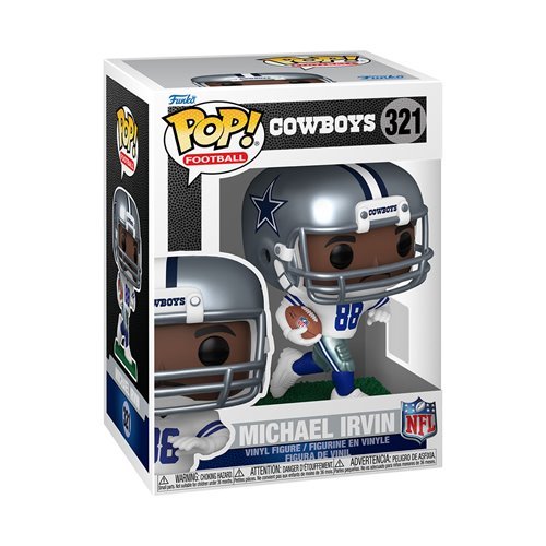 Dallas Regional Sports Capsule Funko Pop! Football NFL Cowboys - Set of 2 (Michael Irvin #321, and Cowboys Rowdy #314) Collectible Vinyl Figures