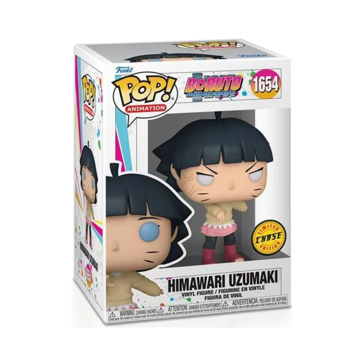 Himawari Uzumaki Funko Pop! Animation Boruto - Naruto Next Generation - Approx. 4" Chase Limited Edition Collectible Vinyl Figure #1654 with Display