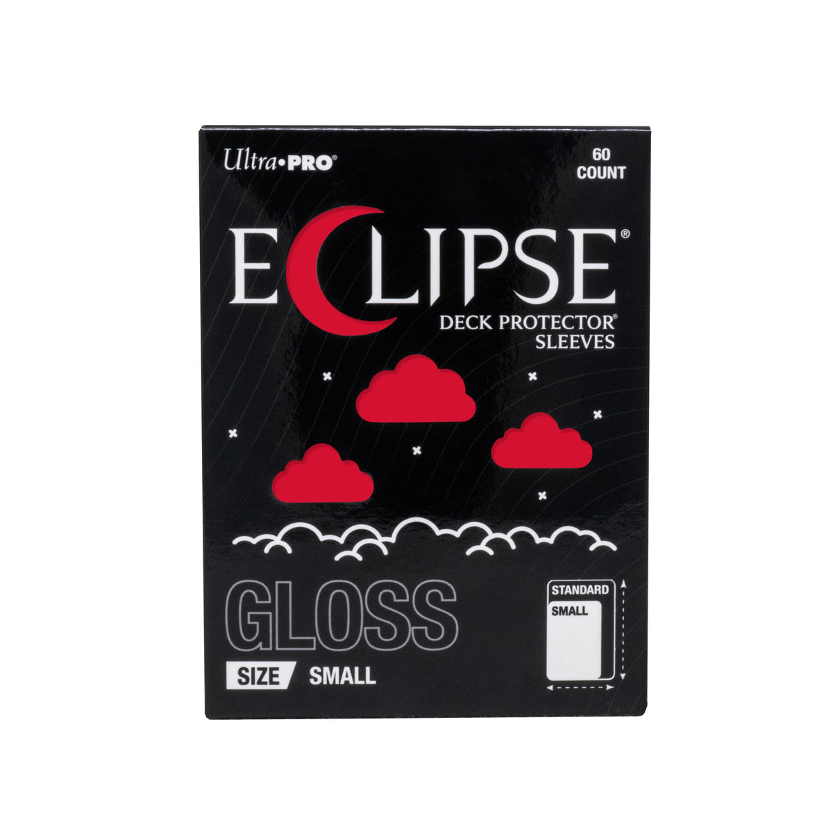Ultra PRO Eclipse Gloss Small Deck Protector Sleeves Apple Red 60CT