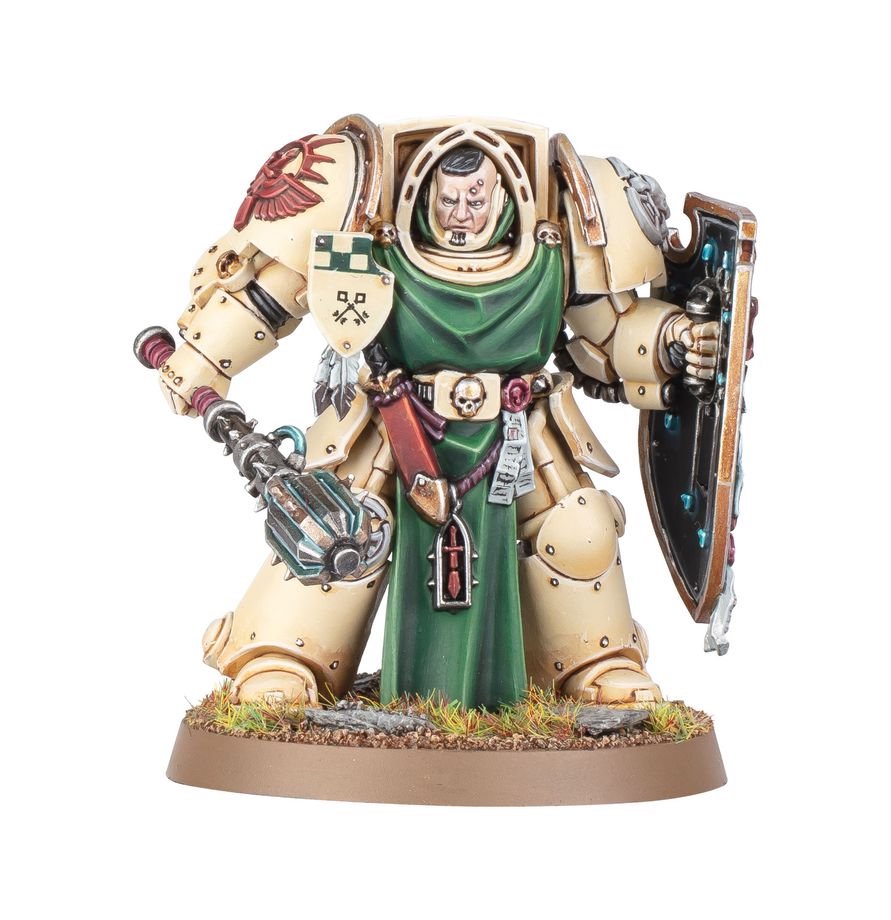 Warhammer 40,000 Dark Angels Deathwing Knights – Elite Dark Angels Terminator Squad Miniatures with Storm Shields, Power Swords & Heavy Maces