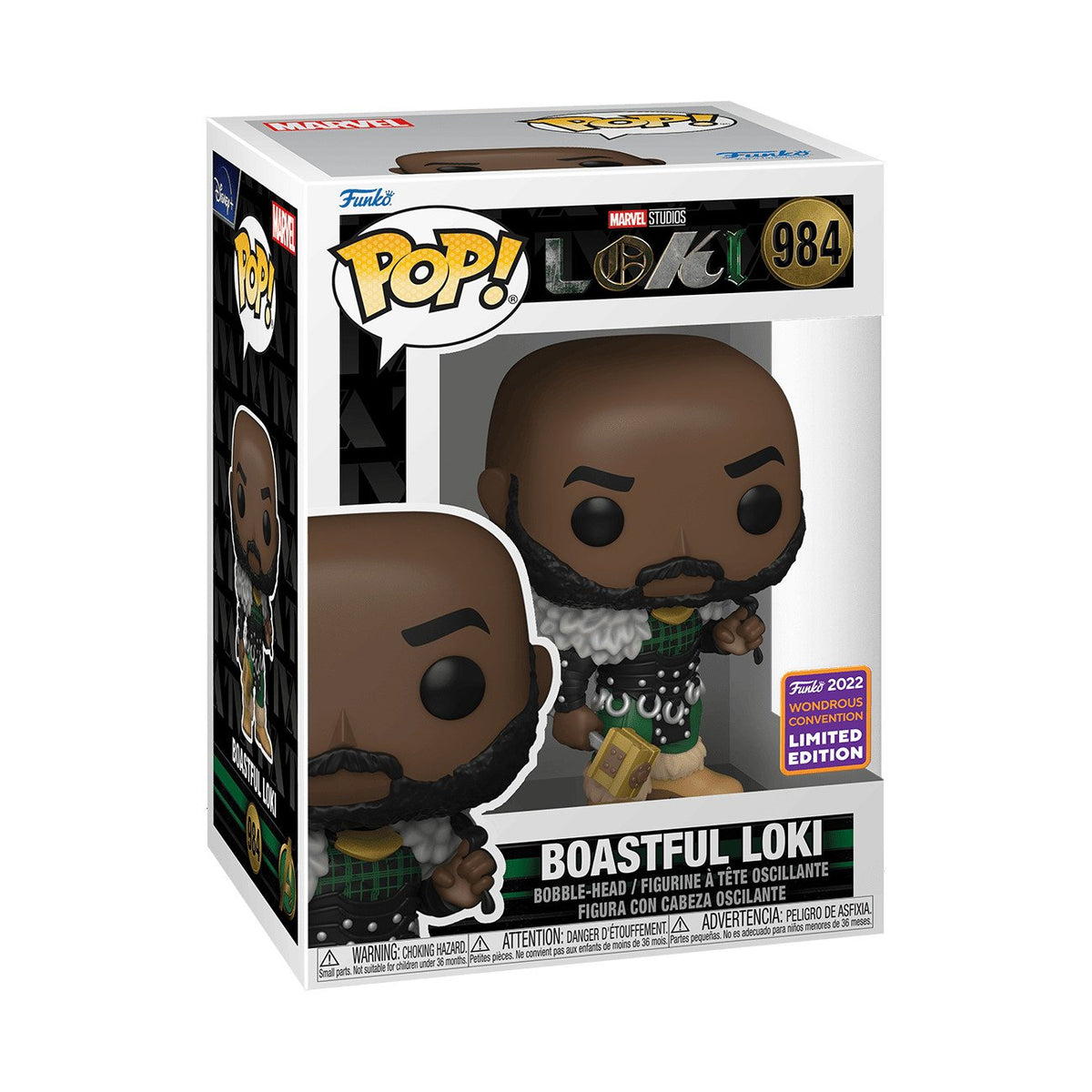 Funko Pop! Marvel Boastful Loki WonderCon Funko Exclusive #984 Limited Edition