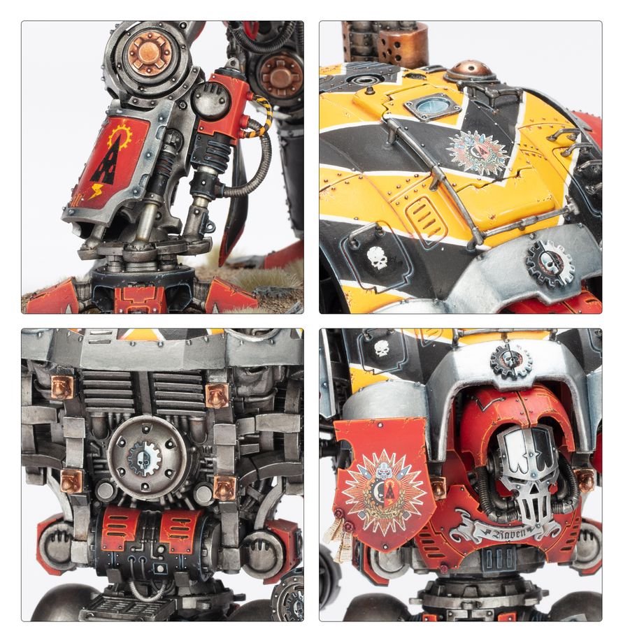 Warhammer 40K Imperial Knights Knight Questoris Model Kit – Multipart Plastic War Machine Figure with 6 Build Configurations for Warhammer 40,000