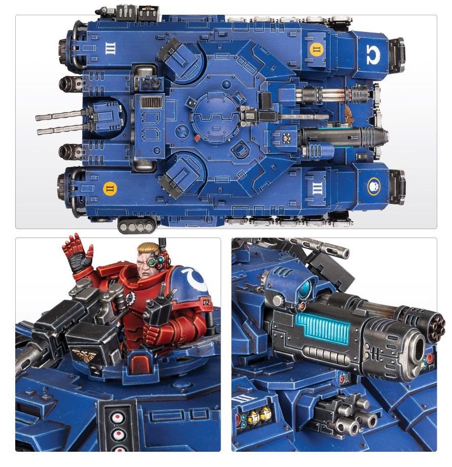 Warhammer 40,000 Space Marines Repulsor Executioner Tank Model Kit – Heavy Laser Destroyer or Macro Plasma Incinerator – Customizable Plastic Vehicle