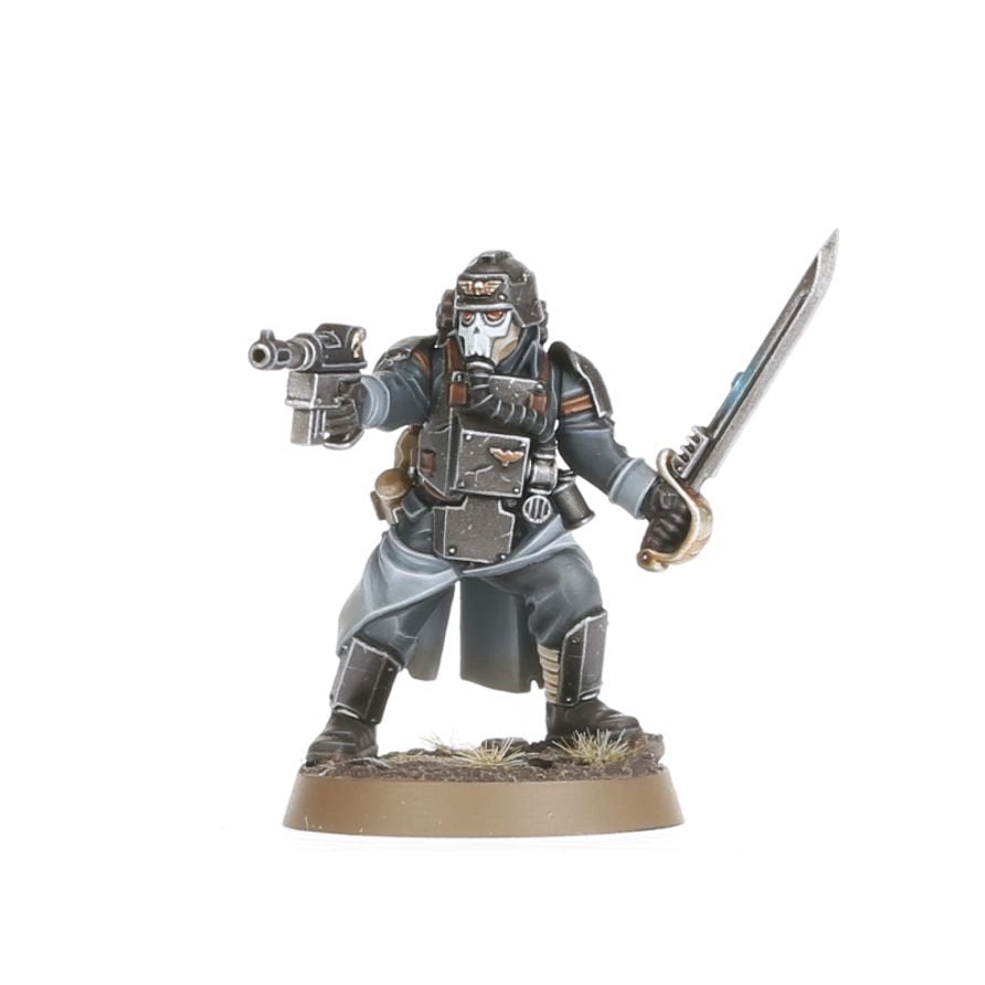 Warhammer 40,000 Astra Militarum Death Korps of Krieg Combat Engineers Set – 5+1 Plastic Miniatures Kit with Customisable Weapons, Remote Mine