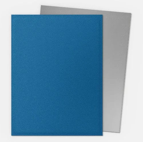 Dragon Shield Dual Matte Sleeves Blue & Silver 100 ct – 25th Anniversary Special Edition, Matte Dual Card Sleeves with Silver Interior, Standard Size