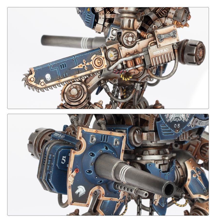 Warhammer 40K Imperial Knights Knight Questoris Model Kit – Multipart Plastic War Machine Figure with 6 Build Configurations for Warhammer 40,000