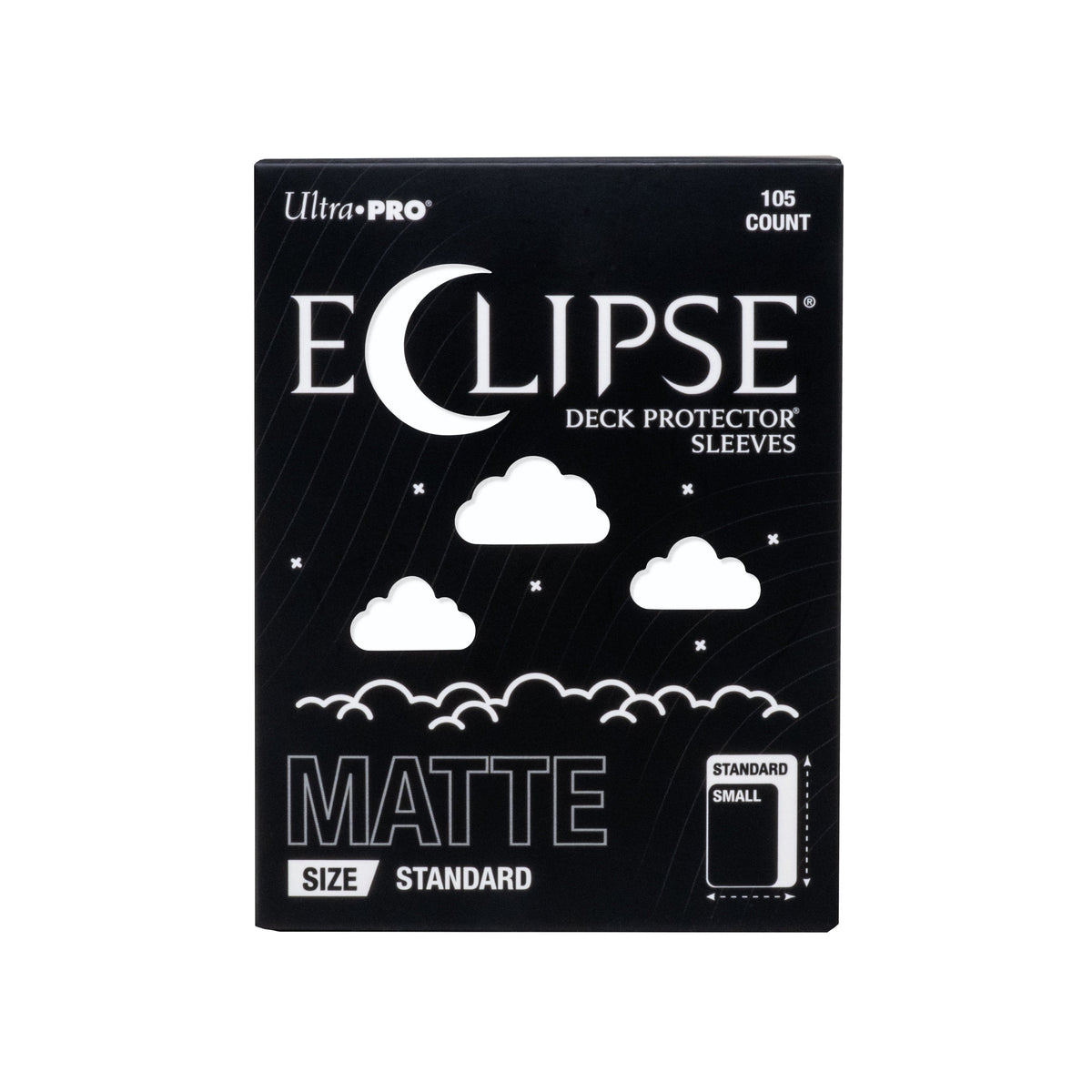Ultra Pro Eclipse Standard Deck Protector Sleeves - Matte Arctic White 105CT - Durable, Split-Resistant, Smooth Shuffle
