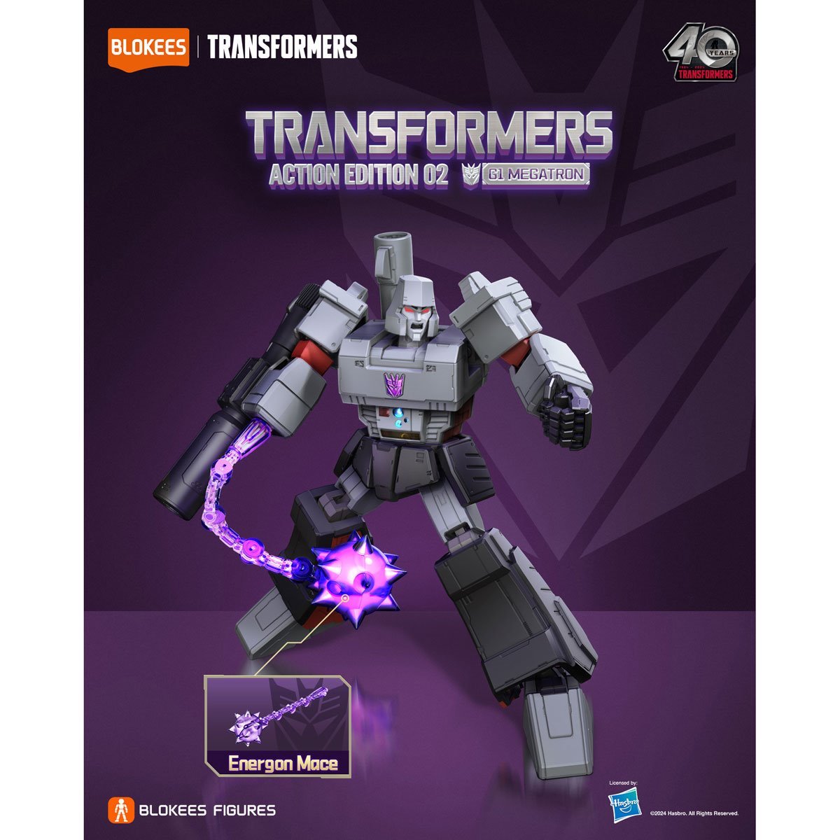 Blokees Transformers Shining Version 1 Roll Out G1 Megatron Light Up