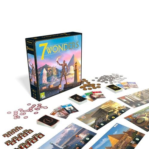 7 Wonders Board Game (New Edition) - Lead Your Civilization to Prosperity! Strategy Game for Kids and Adults, Ages 10+, 3-7 Players, 30 Minute
