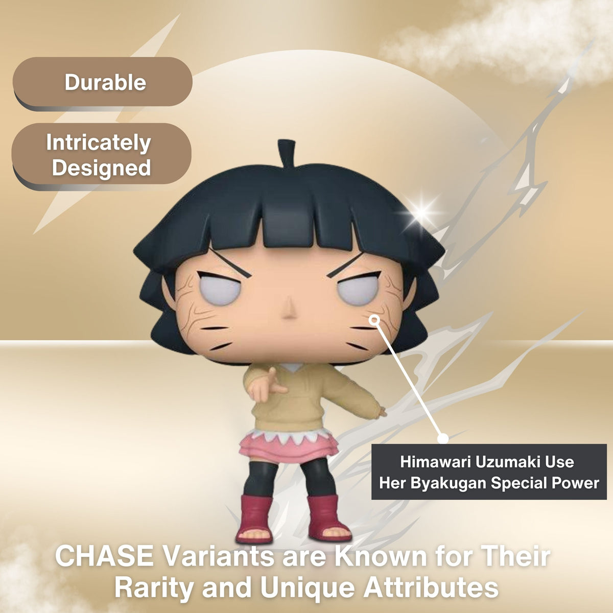 Himawari Uzumaki Funko Pop! Animation Boruto - Naruto Next Generation - Approx. 4" Chase Limited Edition Collectible Vinyl Figure #1654 with Display