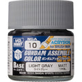 Gundam Assemble Color NGA10 Light Gray Paint for Gunpla - Acrylic Paint for Gundam Model Kits, HG, Perfect Grade, Bandai Model Kits, Armor & Panel