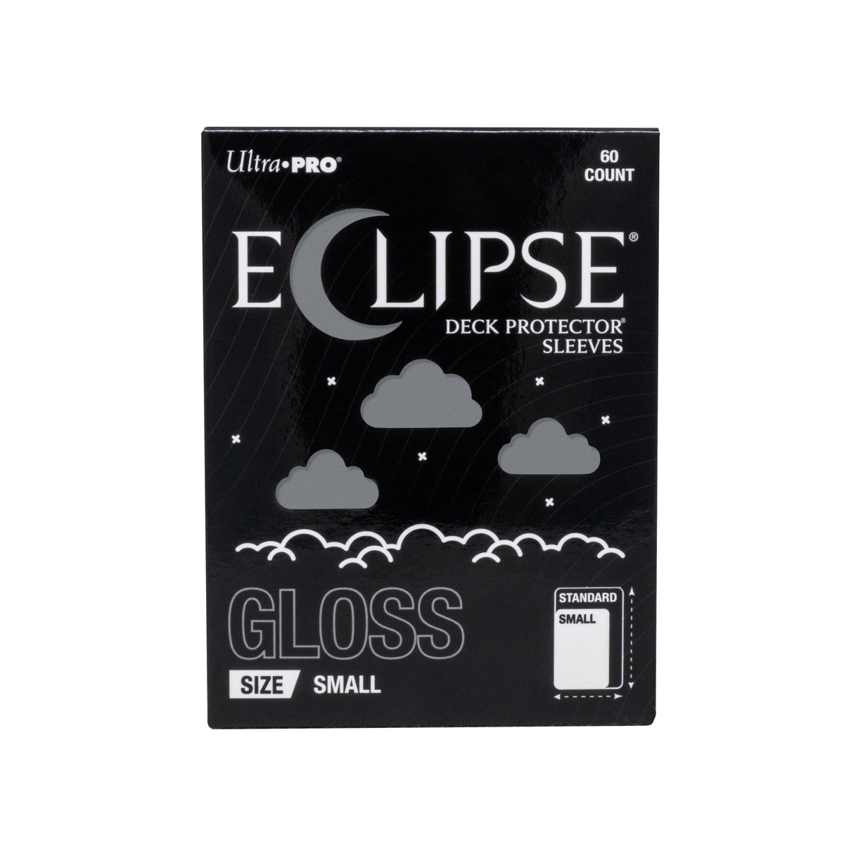 Ultra PRO Eclipse Gloss Small Deck Protector Sleeves Smoke Grey 60CT – Premium TCG Trading Card Sleeves for Collectible Card Games, Fully Opaque Card