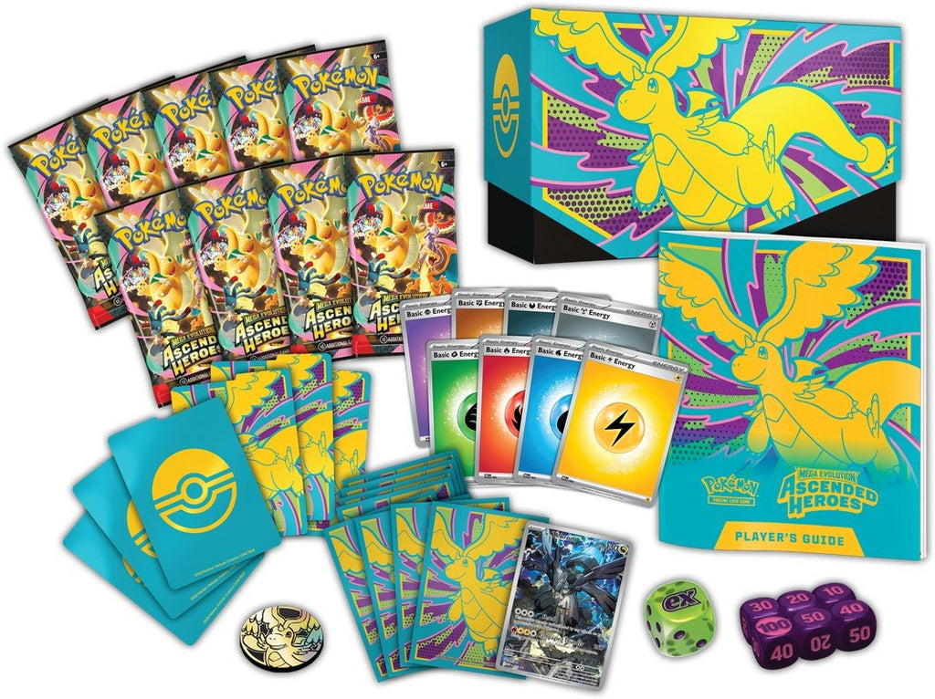 Pokemon Mega Evolution 2.5 Ascended Heroes Elite Trainer Box with Promo and 9 Booster Packs