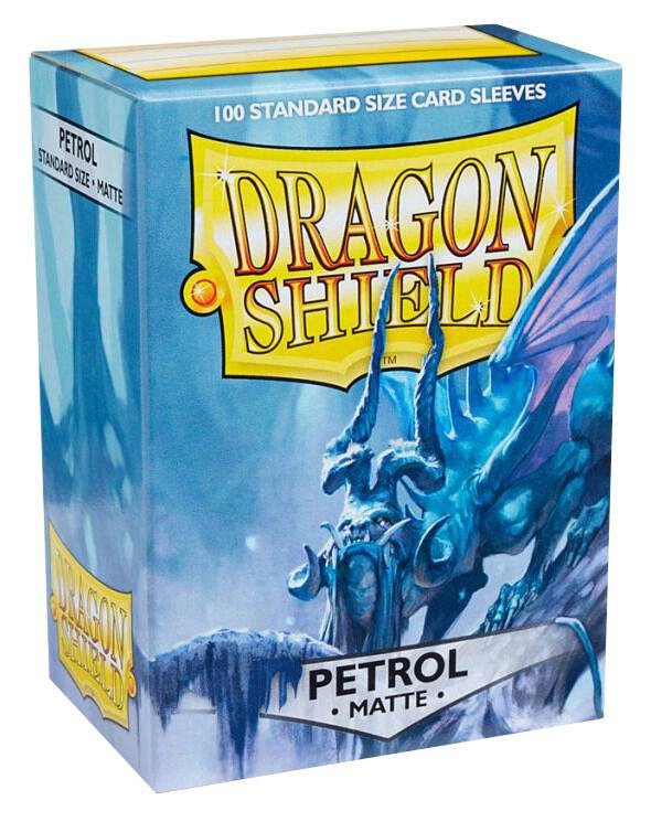 Dragon Shield Card Sleeves Petrol Matte 100ct Standard Size Trading Card Protectors