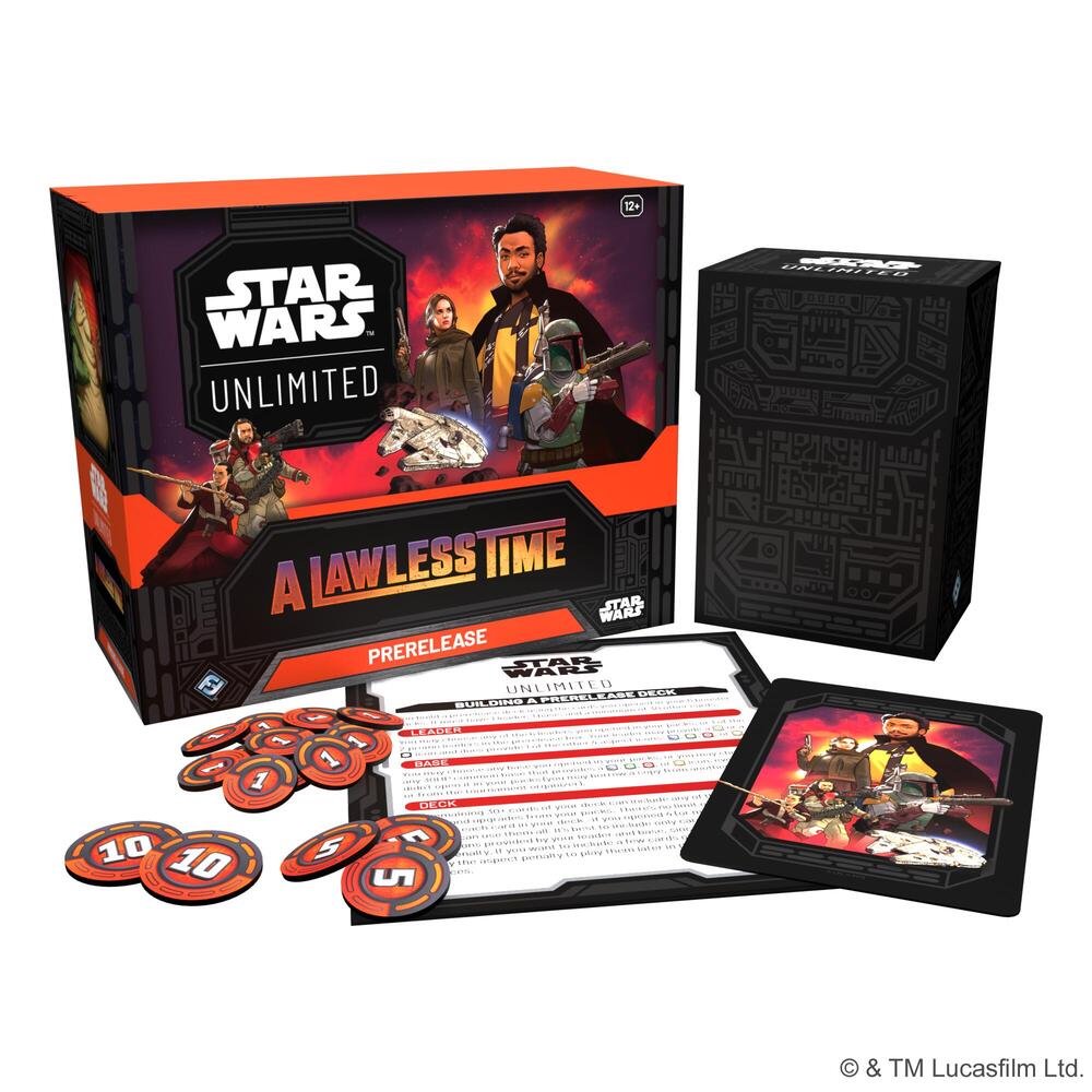 Star Wars A Lawless Time Prerelease Kit - Fantasy Flight Games Star Wars Unlimited TCG Trading Cards, Collector Booster, Deck Building & Card Display