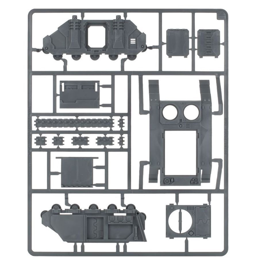 Warhammer 40,000 Chaos Rhino Chaos Space Marines Chaos Rhino Vehicle Kit for Warhammer 40K – Customizable Plastic Transport with Weapon & Cosmetic