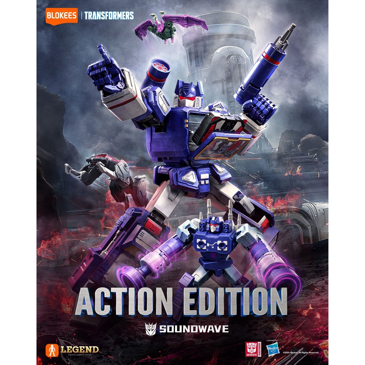 Transformers Action Edition G1 Soundwave AE03 Blokees