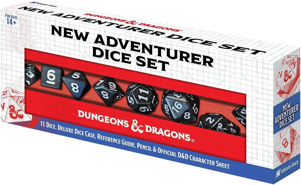 Sirius Dice: Dungeons & Dragons - New Adventure Dice Set Black