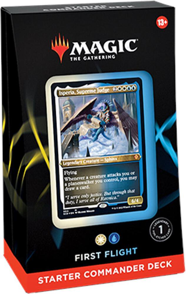 Magic The Gathering TCG Starter Commander Deck First Flight 100 Card Deck MTG Ready to Play Card Game for Collectible Card Games, Trading Cards