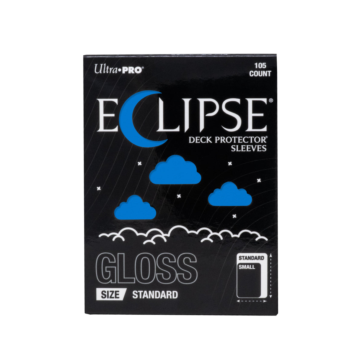 Ultra Pro Eclipse Gloss Deck Protector Sleeves Pacific Blue 105CT Standard Size – Opaque Split-Resistant Sleeves for TCG, Trading Cards, Card Game