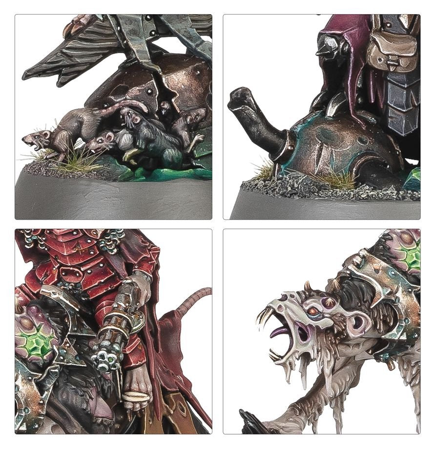 Warhammer Age of Sigmar: Ultimate Starter Set – Spearhead Starter Box with Stormcast Eternals & Skaven, 37 Push-Fit Miniatures, Gaming Mat, Dice &