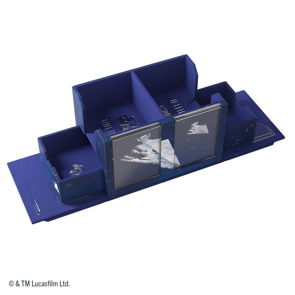 Star Wars Unlimited Double Deck Pod Star Destroyers – Official Premium Deck Box for 2 Double-Sleeved 60-Card Decks, UV-Protected Leader Card Cases