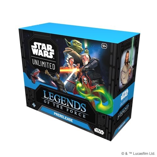 Star Wars: Unlimited TCG Legends of The Force PRERELEASE Box - Includes 6 Booster Packs & Exclusive Promo Cards, Ages 12+, 2+ Players, 20 Minute
