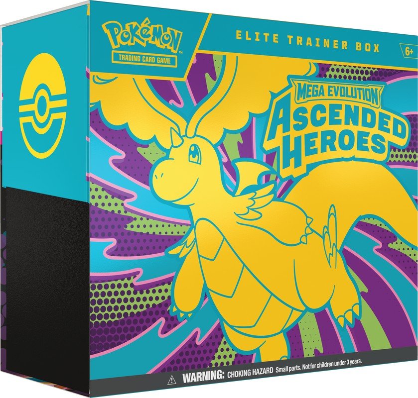Pokemon Mega Evolution 2.5 Ascended Heroes Elite Trainer Box with Promo and 9 Booster Packs
