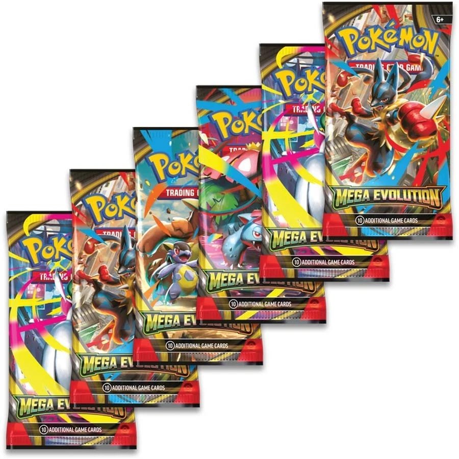 Pokémon TCG Mega Evolution ME01 Booster Bundle – 6 Pokémon Cards Booster Packs