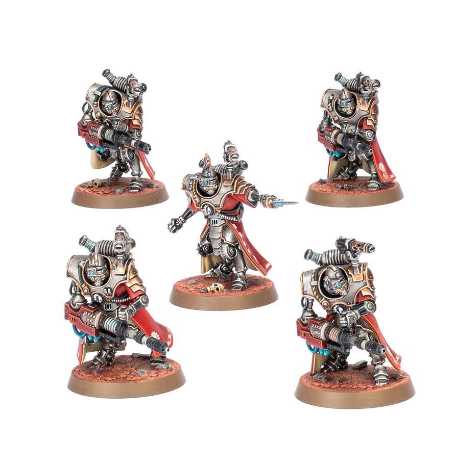 Warhammer 40,000 Adeptus Mechanicus Hastarii – 5 Plastic Miniatures, Build Exterminators or Fusiliers, Adeptus Mechanicus Heavy Weapons Squad for