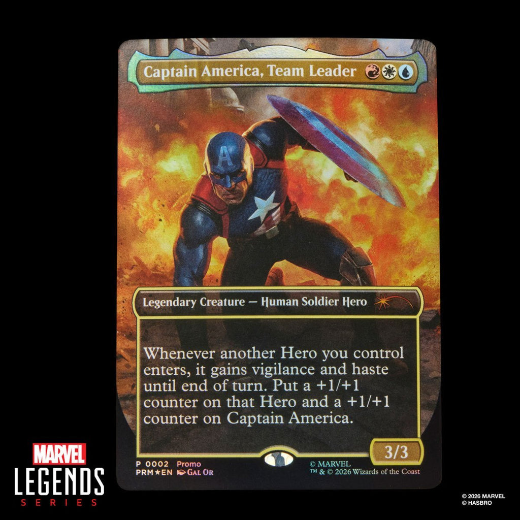 Marvel Legends Series Captain America Avengers: Twilight 6-Inch Action Figure with Shield, Accessories and Exclusive Foil Magic: The Gathering Card