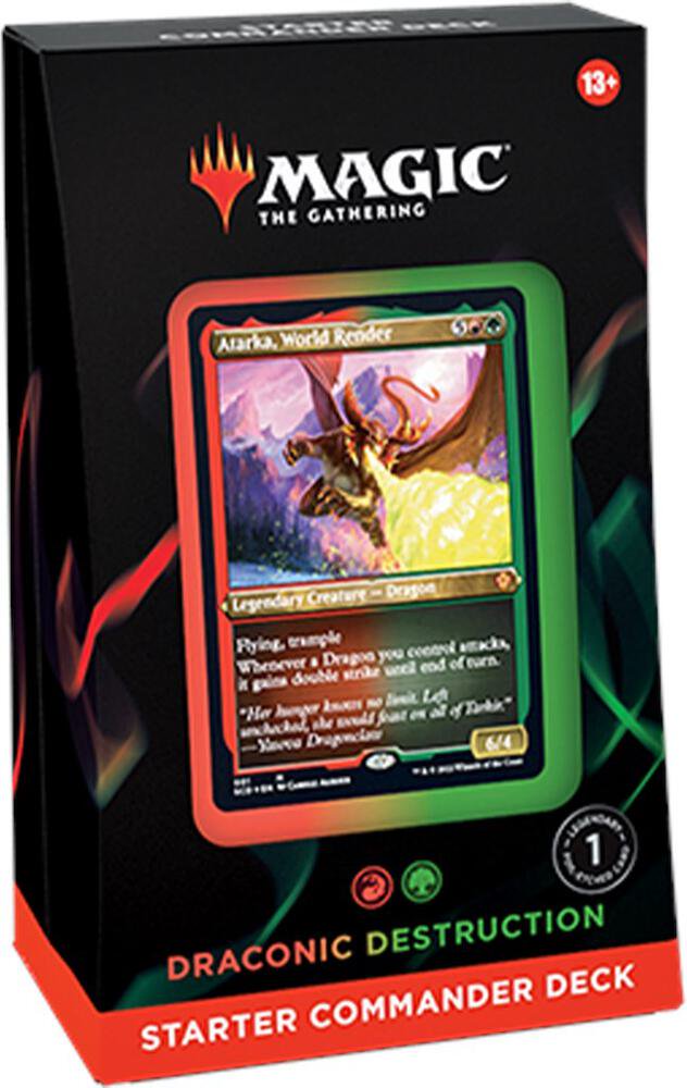 Magic The Gathering TCG Starter Commander Deck Draconic Destruction 100 Card Deck MTG